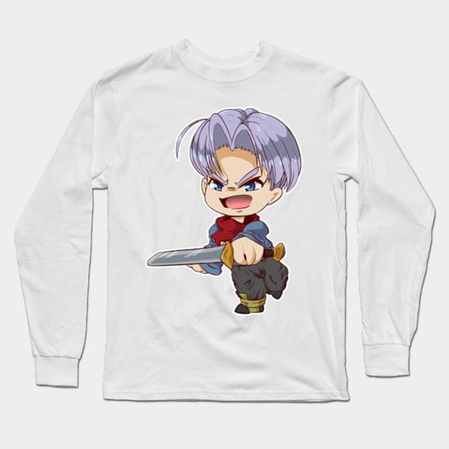 Chibi Trunksu Long Sleeve T-Shirt by kelsmister